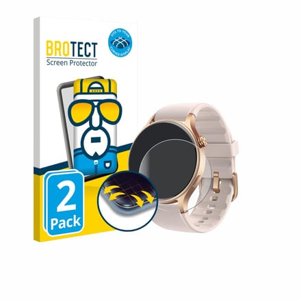 BROTECT - Screenprotector voor aeac AR01 1.32" - Folie Beschermfolie transparant volledig dekking - 2 Stuks
