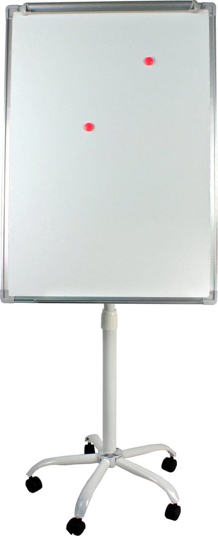 Lowander 3-in-1 flipover bord 172 tot 215 cm - Flipover & magnetisch whiteboard - Verrijdbaar