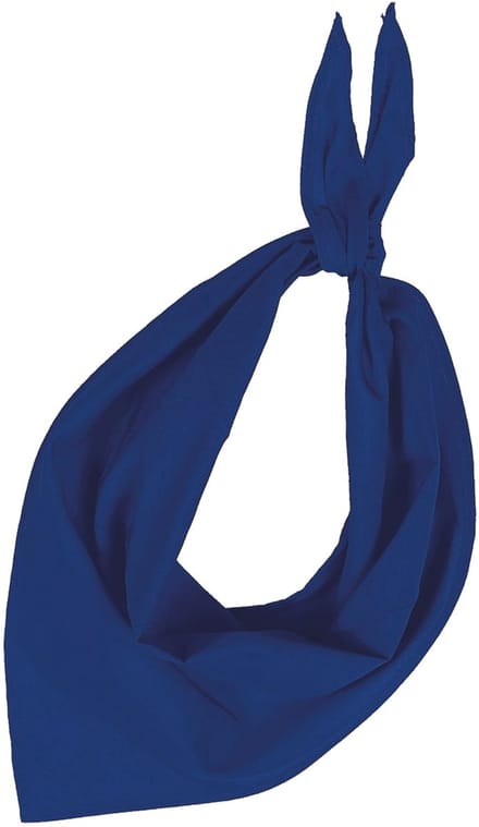Zakdoek bandana kobalt blauw