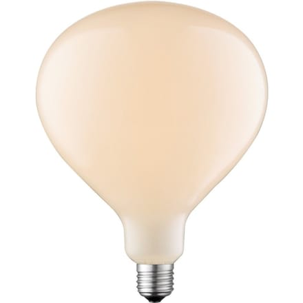 Edison Design LED filament lichtbron Globe - Wit - Milky - LED lamp - 16/16/20.5cm - geschikt voor E27 fitting - Dimbaar - 6W 510lm 2700K - warm wit licht