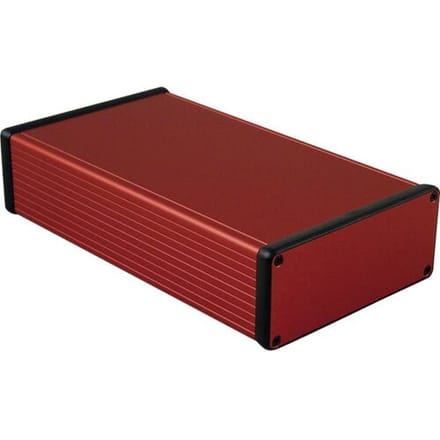 Hammond Electronics 1455Q2201RD Profielbehuizing 220 x 125 x 51.5 Aluminium Rood 1 stuk(s)