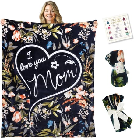 Cadeaus voor Mama - Warme Deken met Liefdevolle Boodschap voor Moederdag