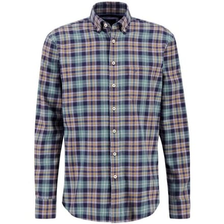 Fynch-Hatton Overhemd Multi Checks Button Down Pale Berry / male
