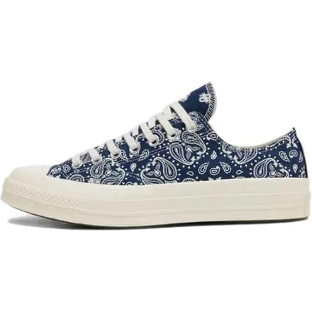 Converse Chuck 70 Low Paisley Dames Sneakers Blauw Marine Wit A15751C 38 gray