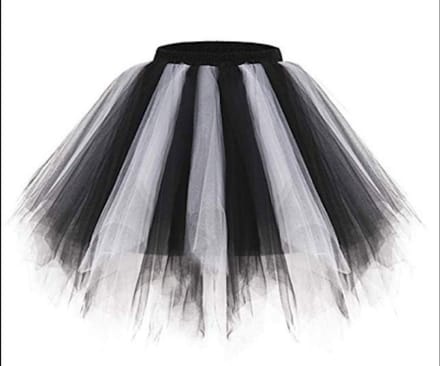 Volle Supertutu kind zwart-wit