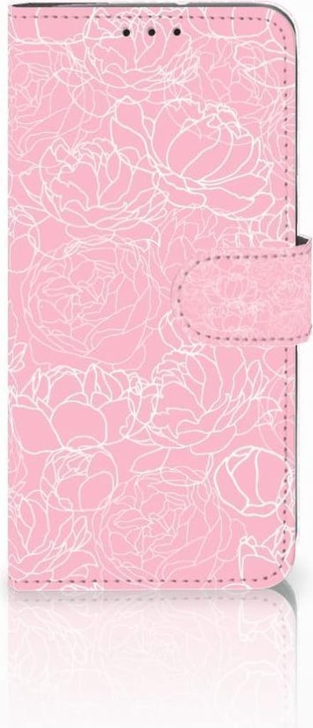 Motorola Moto G7 Power Hoesje White Flowers