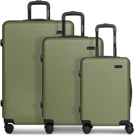 Smartbox Edition 05 4 wielen Kofferset 3-delig - Harde bagage - Combinatieslot - olive