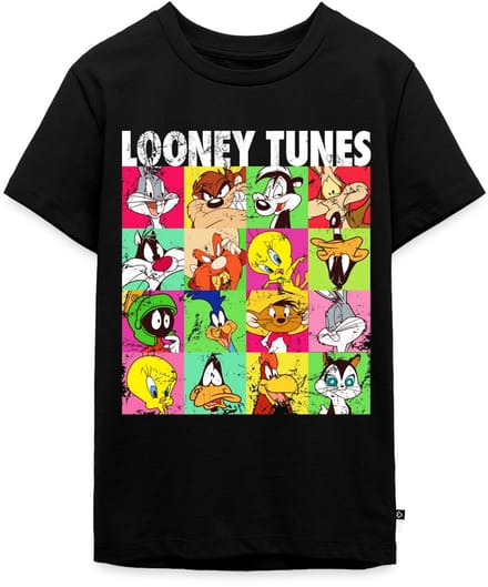 Looney Tunes Karakters Collage Premium T-Shirt Tiener