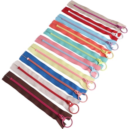 10 stuks DIY tasritsen om te naaien 10 kleuren harsrits scheidend jaszakritsen voor kledingtassen blue