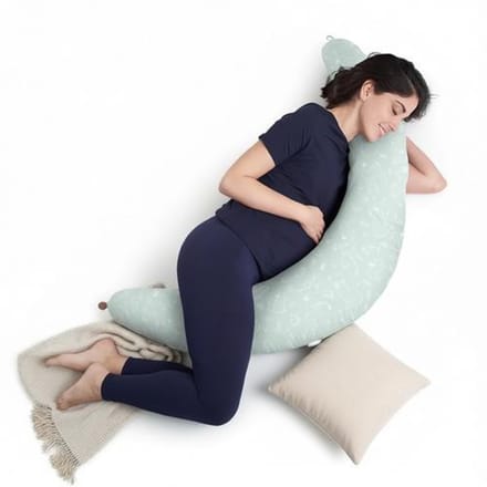 Extra groot zwangerschaps- en voedingskussen - Ergonomisch ontwerp voor comfortabele ondersteuning