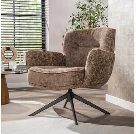 Fauteuil Forza draaibaar - Hoven champagne