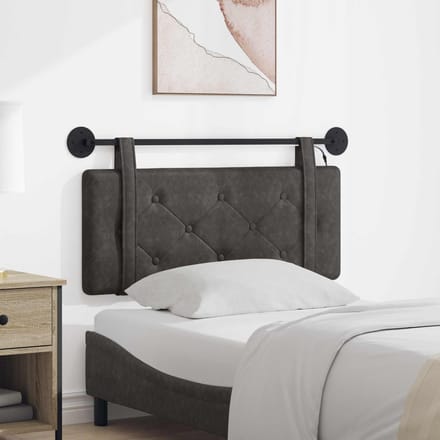 vidaXL - Hangend - hoofdbord - Zwart - Antiek - PU