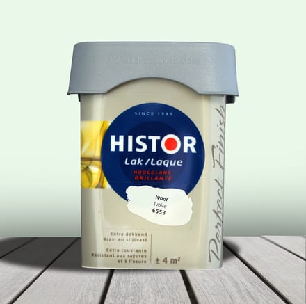 Histor Perfect Finish Lak Hoogglans 0,25 liter - Ivoor