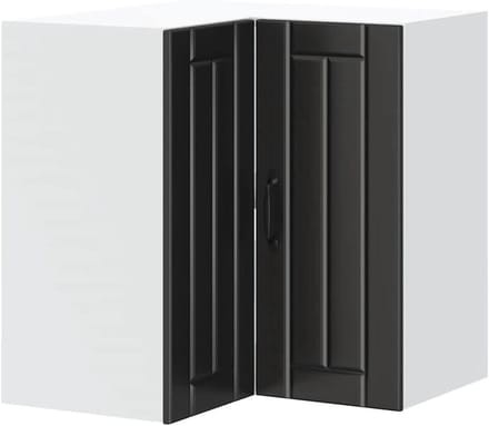 Keukenwandkast Hoekunit - Stijlvolle Opbergkast - Efficiënte Opslag - Ruimtebesparende Oplossing - 57 cm breed - Zwart