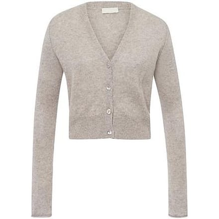 Vest en 100% kasjmier Van Peter Hahn beige