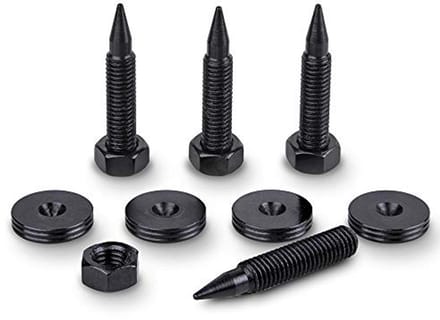 Luidspreker Spikes en Onderleggers M8 - 45mm L - Set van 4