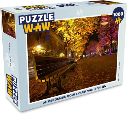 Puzzel De beroemde boulevard van Berlijn - Legpuzzel - Puzzel 1000 stukjes volwassenen