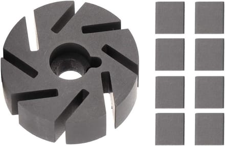 Vacuümpomp Waaier - Motor Waaier - Centrale Vergrendeling - Directe Vervanging - 5.5 x 5.5 cm - Zwart