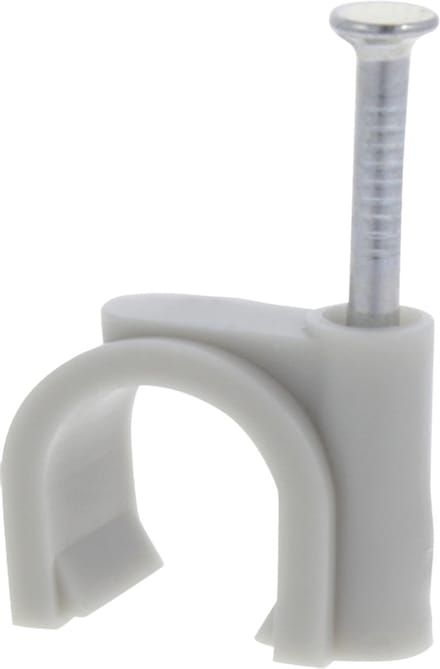 Q-Link kabelclip – rond – 14 mm – grijs – 50 stuks