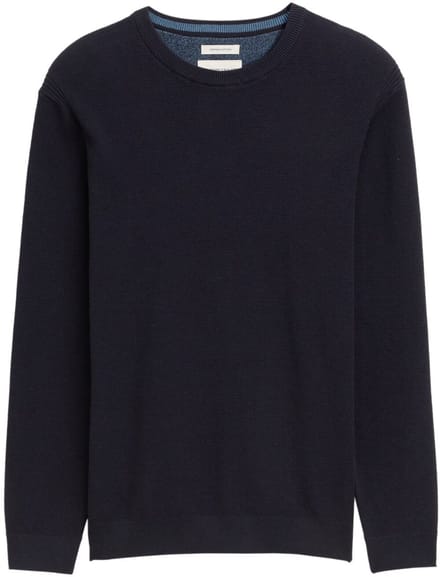 Tom Tailor - Gebreide trui van katoen - Maat L - Knitted Navy Melange