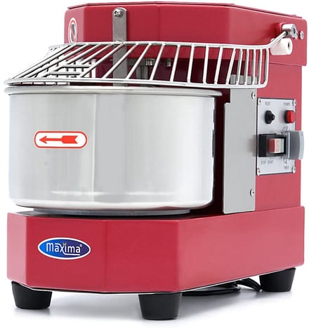 Spiraalkneder - 8 L - 4,5 Kg Deeg - Raspberry Rood