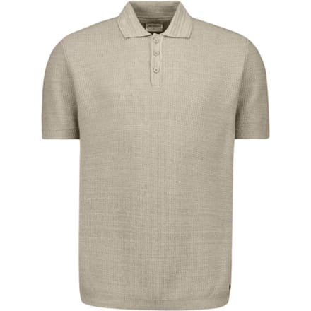 No Excess Pullover Short Sleeve Polo Taupe  XL