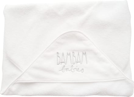 BAMBAM Handdoek met capuchon - Wit - Baby cadeau