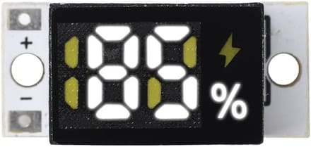 Batterij Indicator - Energie Meter - Accu Status - Compact Ontwerp - 1S-4S - Wit