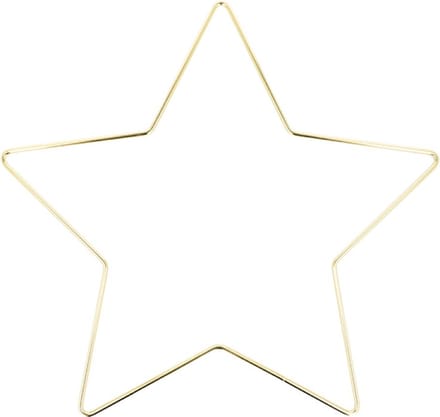 Gouden ster 28x26,5 cm in metaal - Artemio