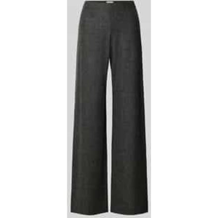 Wide leg stoffen broek met wol-aandeel model 'KIMBERLY'