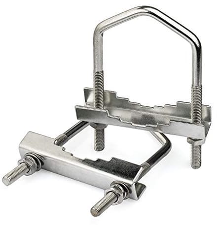 Outdoor Yagi Wifi Antenna U Holder - Aluminum Mast Bracket 2pcs for Enhanced Wifi Access Points
