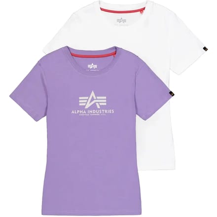 Dames-T-shirt Alpha Industries New Basic Big Logo (x2)