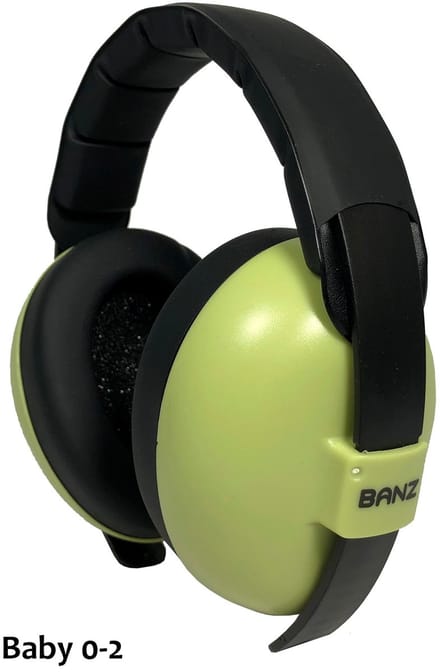 Baby Banz gehoorbeschermers Baby -light green