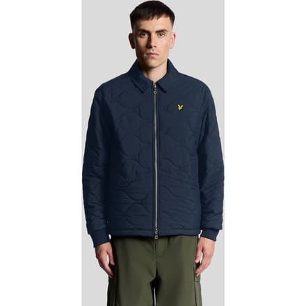 Lyle & Scott Quilted Ripstop Jacket Dark Navy Size: L | Light Jackets Outlet | Heren | Blauw