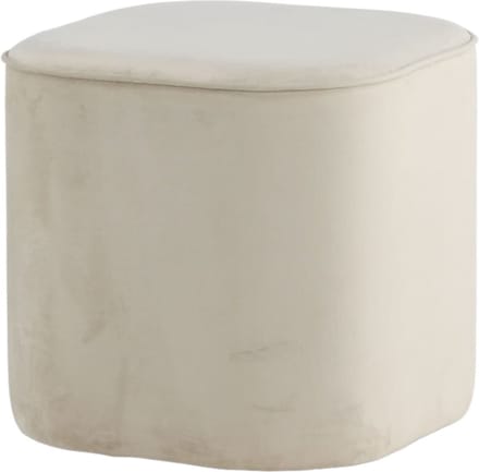 Venture-Home-Poef-Piff-44x44x41-cm-fluweel-wit