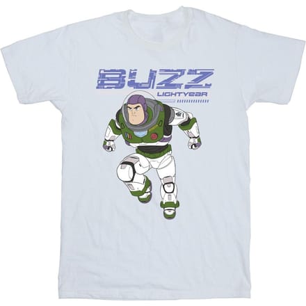 Disney Jongens Lightyear Buzz Sprong naar Actie T-Shirt (Wit)