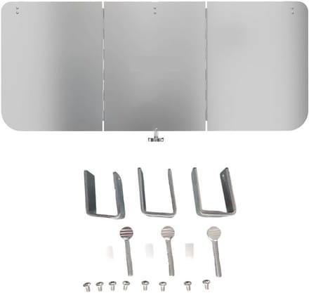 Warmtepaneel - Reflector paneel - Terrasverwarming - Energie-efficiënt - 42 x 32 cm - Zilver