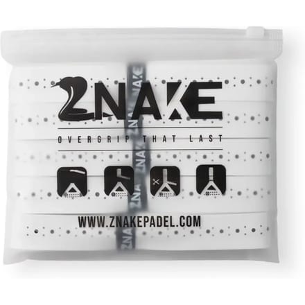 Znake Viper Sticky Padel Overgrip wit (5 pack)