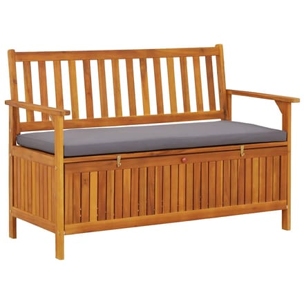 vidaXL - Tuinopbergbank - 120 - cm - massief - acaciahout