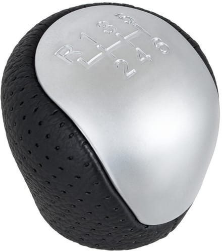 MODECAR - Versnellingspookknop - Zwart - Zilver - 6 Snelheden
