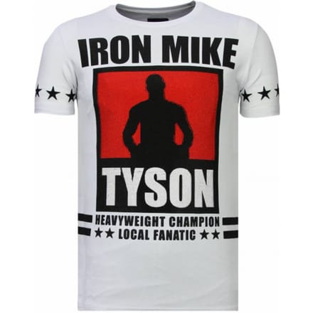 Local Fanatic Iron mike tyson rhinestone t-shirt