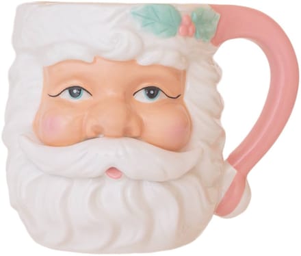 Boston International - kerstman mok - roze - pink - mok - kerst - kerstmok