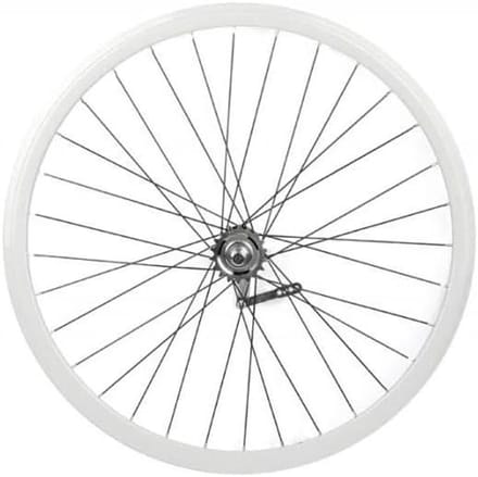 Achterwiel Terugtraprem - Stadsfiets Wiel - Veilig Fietsen - Handgemonteerd Aluminium - 700C 30mm - Wit