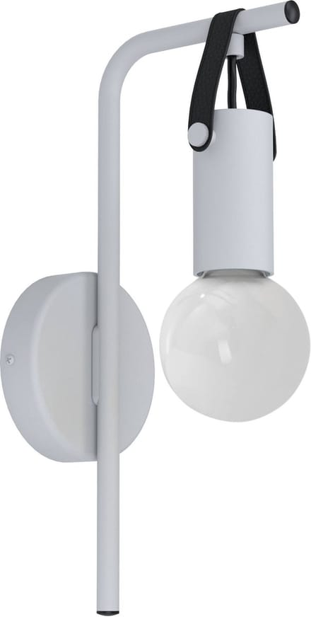 EGLO Apricale Wandlamp - E27 - Staal|Leer - Zwart|Bruin