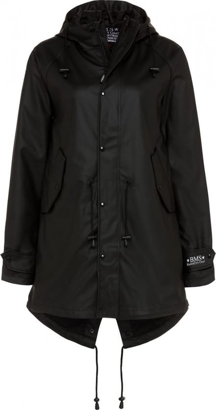 Zwarte dames regenjas / parka HafenCity® van BMS M