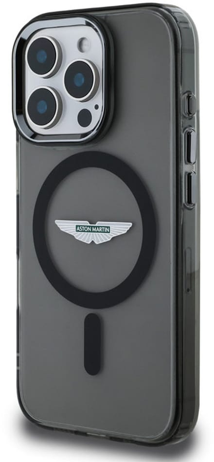 Aston Martin - Backcover iPhone 16 Pro - Magsafe - Carbon Circle - Zwart