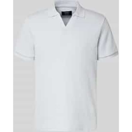 regular fit knitwear poloshirt met V-hals