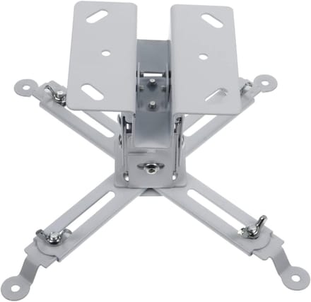 Projector Plafondbeugel - Projectorsteun Beugel - Projector Ophangen - Universele Bevestiging - 20 cm - Wit