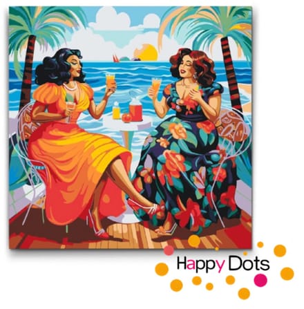 Schilderen op nummer Dikke Dames 20 50x50cm (HappyDots)