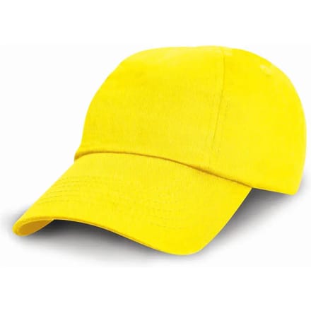 Result Junior Low Profile Cotton Cap RH18J - Yellow - One size